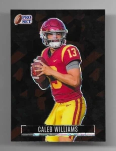 3/4 caleb williams 2023 leaf pro set metal crystal black parallel retro insert - Picture 1 of 2