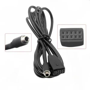 for E46 3 Series car CD host 3.5mm female to 10 pin AUX cable audio input cable - Picture 1 of 3
