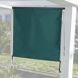B-Ware Vertikalmarkise MCW-F42, Rollo, UV-Schutz 50 Stoff, 250x180cm, blau-grün - Bild 1 von 7