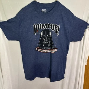 Camiseta Star Wars Darth Vader Humbug Sithmas Novedad Azul Grande - Imagen 1 de 5