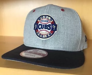RARE CHICAGO CUBS WS 1907 NEW ERA (COOPERSTOWN COLL) 9FIFTY SNAPBACK CAP (NWOT) - Picture 1 of 11