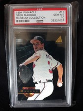 1994 Pinnacle Museum Collection #11 Greg Maddux Atlanta Braves PSA 10