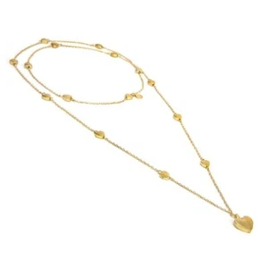 Bisutería Mujer Vestopazzo DD04026 Collar Cadena Largo Corazones Plateado Latón - Imagen 1 de 1