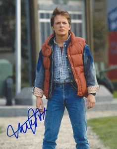 Autógrafo firmado por Michael J Fox Regreso al futuro 11x14 Beckett BAS #fenix - Imagen 1 de 1