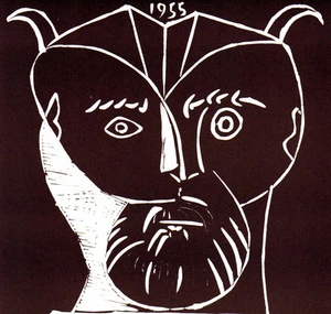 PABLO PICASSO 1964 LITHOGRAPH SIGNED +COA #UniqueGift PRESENT EXCLUSIVE RARE ART - Picture 1 of 2