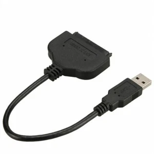 USB 3.0 to 2.5" SSD HHD SATA III Hard Drive Adapter Cable UASP Black Converter - Picture 1 of 6