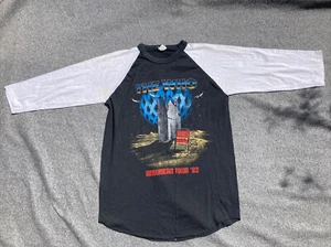 Original The Who 1982 American Tour Baseball Jersey shirt Vintage Size Large - Picture 1 of 7