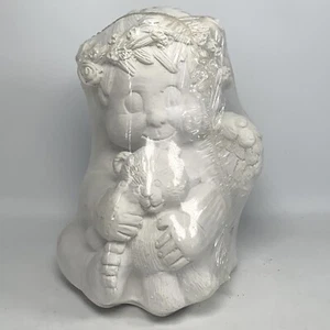 Artigianato creativo cherubino bambino angelo pronto da dipingere intonaco 91442 NUOVO vintage - Foto 1 di 8