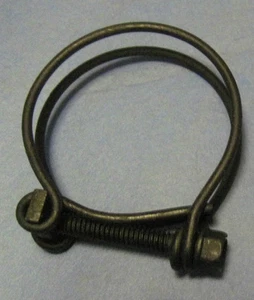 1 3/4 inch steel double wire hose clamps 1.75" hose clamps vintage style - Picture 1 of 2