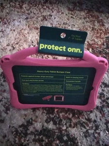 Tablet Hülle und Ständer passend für die meisten 7" bis 8" Schutz Onn Robust Pink - Bild 1 von 1