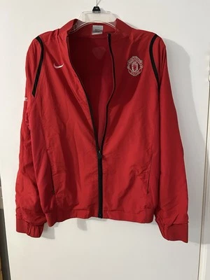 Vintage Nike Manchester United Football Train Jacket Soccer Red Track Top Size S - Image 1 of 4