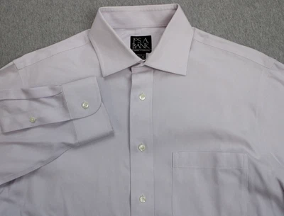 Camisa Jos A Bank Hombre Talla 15.5 - 32 Rayas 100% Algodón Manga Larga Ajuste A Medida Foto 1 de 4