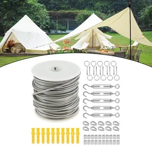 Catenary Wire Kit Cable Wire Kit Sturdy Stainless Steel Portable for Outdoor - Picture 1 of 7