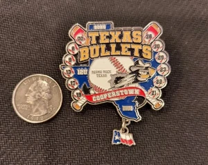 Cooperstown Baseball Trading Pin 2025  Round Rock Texas Bullets - Picture 1 of 2