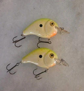 (2) Señuelos de pesca Norman Thin N descontinuados Crankbait Bass labio ataúd 2-5 pies - Imagen 1 de 4
