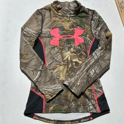 Under Armour Scent Control XS Compression Cold Gear hunting shirt RealTree Camo - Image 1 of 4