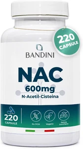 ® NAC N-Acetil-Cisteina 220 Capsule 600Mg (+7 Mesi),Precursore Del Glutatione, A - Foto 1 di 12