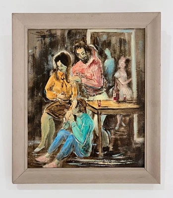 Brian St Alban Smith "The Love-In" Australian Oil Painting, 1969 - image 1 of 4