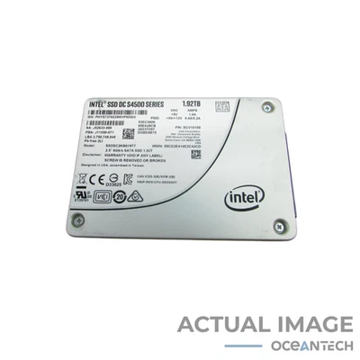 Intel DC S4500 Series SSDSC2KB019T7 1.92TB 6Gbps 2.5" SATA SSD Grade A No Tray - Image 1 of 3