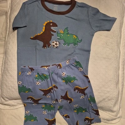 GYMBOREE Boys  2 piece Dinosaur Pajamas Gymmies Size 12 - Image 1 of 3