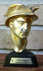 Rare Mercury Automobiles Silver Ann. 1939-1964 Desk Statue / Paperweight / Award - Picture 1 of 7