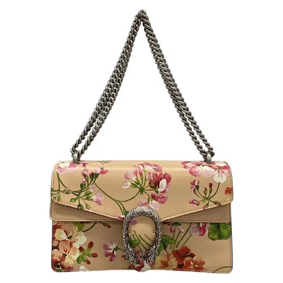 Auténtico Bolso de Hombro GUCCI Dionysos,Blooms 400249 Beige Rosa Multi Cuero Foto 1 de 4