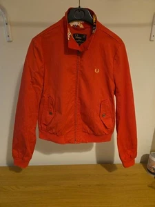Fred Perry Amy Winehouse Coral Harrington Jacket Hawaiian Lining - Size 10 - Picture 1 of 12