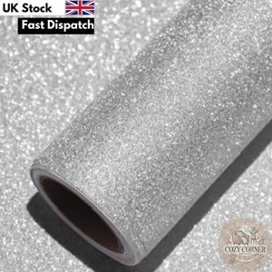 Papel tapiz plateado brillo autoadhesivo pelar y pegar vinilo envoltura decoración brillante - Imagen 1 de 6