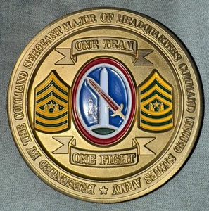 Moneta Sfida Maggiore Sergente Comando Esercito USA - Foto 1 di 2