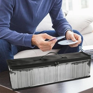 Sac de rangement pour DVD, étui pour 50 CD, organisateur de protection pratique - Photo 1/6