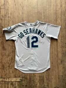 SELTEN Majestic Seattle Seahawks Mariners Baseball Trikot 12er Go Hawks Vintage - Bild 1 von 13