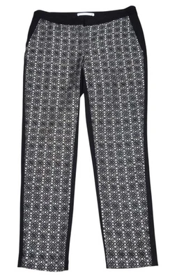 Pantalones para mujer Yoana Baraschi negros con patrón geométrico talla 6 muy raros  Foto 1 de 4