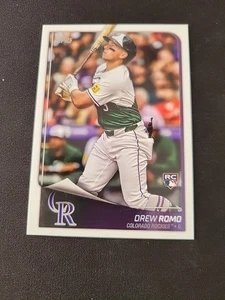 2025 Topps Flagship Collection #40 Drew Romo Rookie Rockies - Bild 1 von 2
