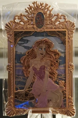 SOADA Magically Horrific Ariel Portrait LE Fantasy Pin Little Mermaid NWT Blue - Image 1 of 4