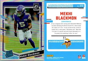 2023 Panini Donruss Optic - Rated Rookie Mekhi Blackmon #272 Holo Prizm (RC) - Picture 1 of 1