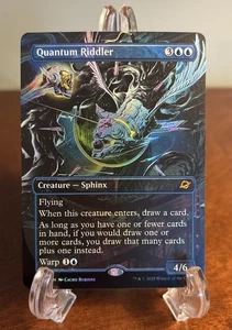 MTG Quantum Riddler (Borderless) Foil Edge of Eternities Regular #305 Magic EOE - Picture 1 of 2