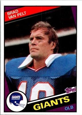 1984 Topps #323b Brad Van Pelt - Image 1 of 2