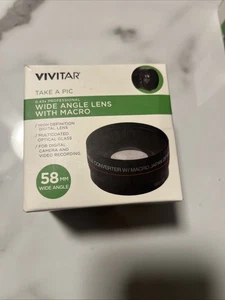 Vivitar 58mm .43x Wide Angle Lens W/ Removable Macro for 58mm Camera Lens #14 - Picture 1 of 6