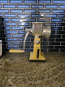 Rival 303 Grind-O-Mat Grinder/Food Chopper Harvest Gold Vintage Used #AA - Picture 1 of 11