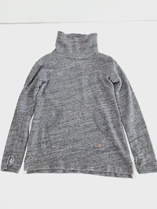 Crewcuts Sweatshirt 12 Gray Heather Cowl Neck Long Sleeve Pullover Girl h - Picture 1 of 5