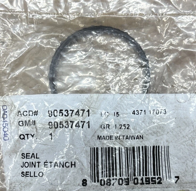 Vedação de entrada de água termostato radiador fabricante de equipamento original GM 90537471   - Imagem 1 de 1
