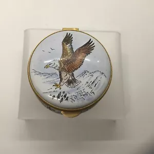 Caja de baratijas Staffordshire 1981 American Collection Bald Eagle - Imagen 1 de 10
