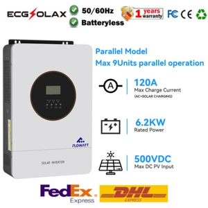Parallel 6200W 48V Solar Hybrid Wechselrichter 230V Pure Sinus Wave MPPT100A Controller - Bild 1 von 11