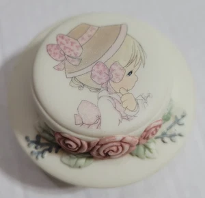 Vintage Precious Moments "Hats Off To A Friend" Trinket Box - Picture 1 of 9