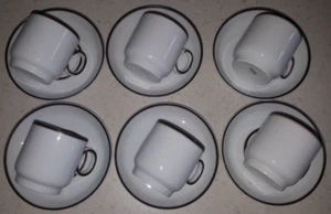 NEUw ♥ THOMAS ♥ Scandic Shadow ♥ 6x Kaffeegedeck 2 teilig ♥ 6x Kaffeetasse 6x UT - Bild 1 von 5