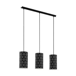 Modern Black Design Chandelier With 3 Lights GL0415 - Picture 1 of 2