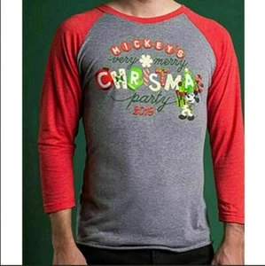 Camisa Raglán Walt Disney World 2019 Mickey's Feliz Navidad Fiesta Adulto  - Imagen 1 de 3