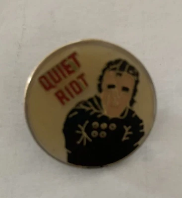 Quiet Riot Vintage Lapel Hat Jacket Vest Backpack Bag Collectible Collector Pin - Image 1 of 4