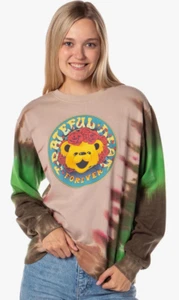 Grateful Dead Forever Teddy Bear Tie Dye Graphic Sweatshirt Size S, XS Small - Picture 1 of 5