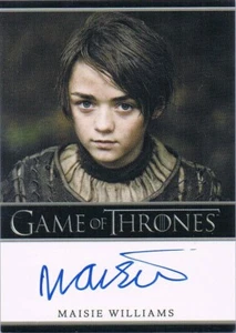 Maisie Williams Autogramm Game of Thrones Gold Autograph - Picture 1 of 1